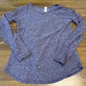 Ivivva Girls Long Sleeve Top Athletic Running Blue 14